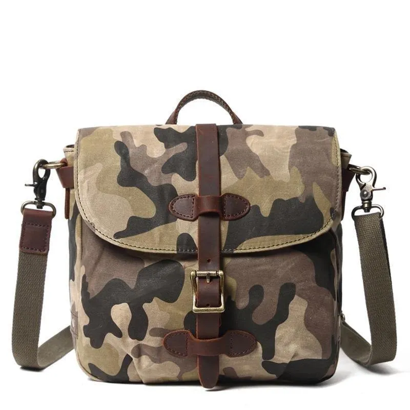 Small Canvas Military Messenger Bag Mens