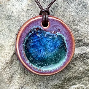 Small glass fused/ceramic pendants
