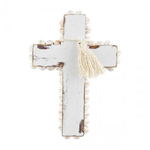 Small Wood Bead Cross