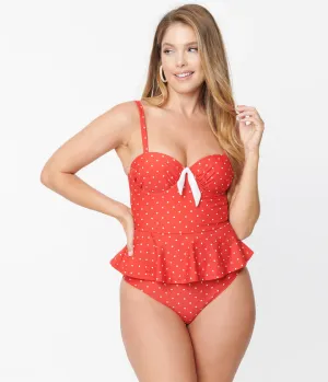 Solana Peplum Tankini Swim Top