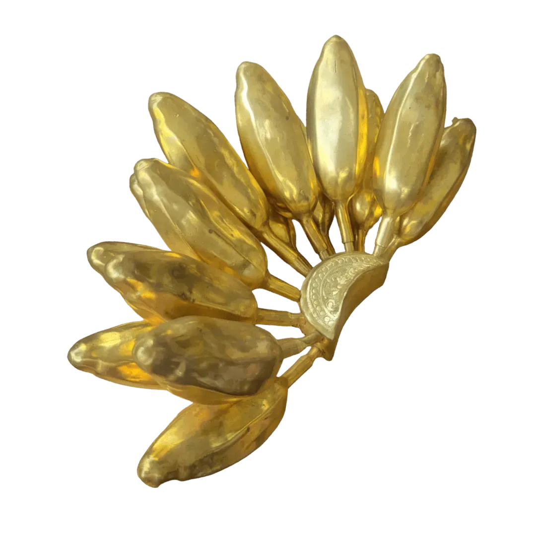 Solid Brass Banana Bunch Decor