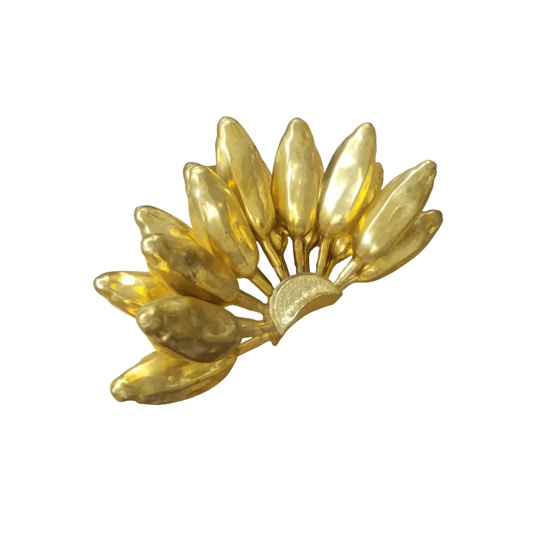 Solid Brass Banana Bunch Decor