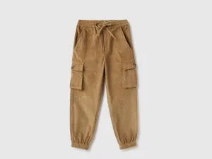 Solid Regular Fit Cargo Pants
