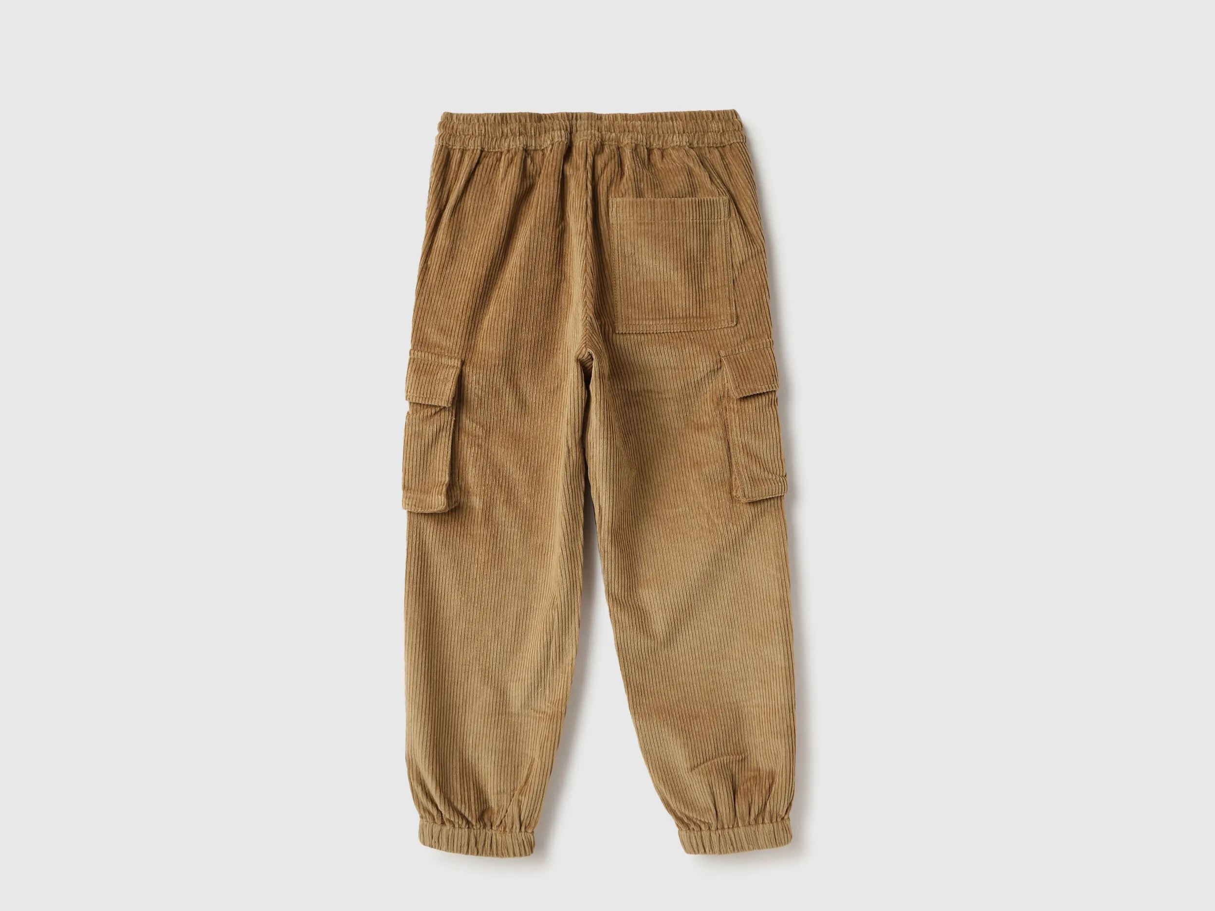 Solid Regular Fit Cargo Pants