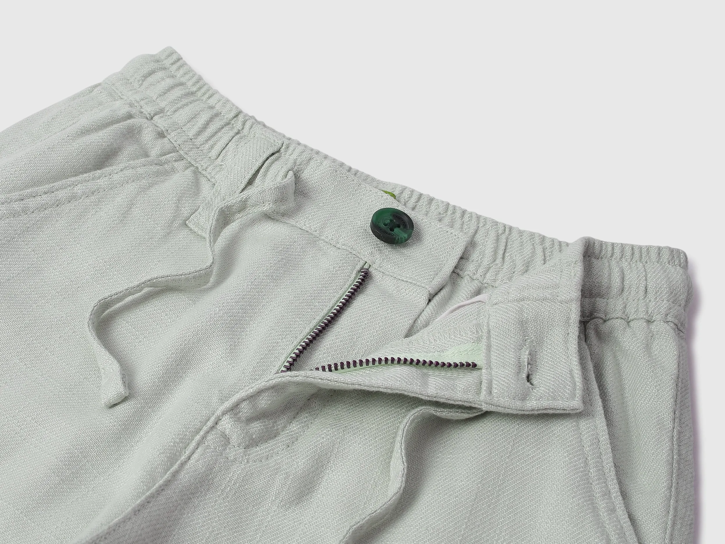 Solid Regular Fit Trousers