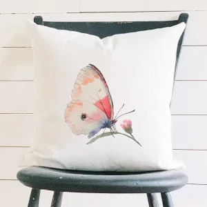 Spring Butterfly - Square Canvas Pillow