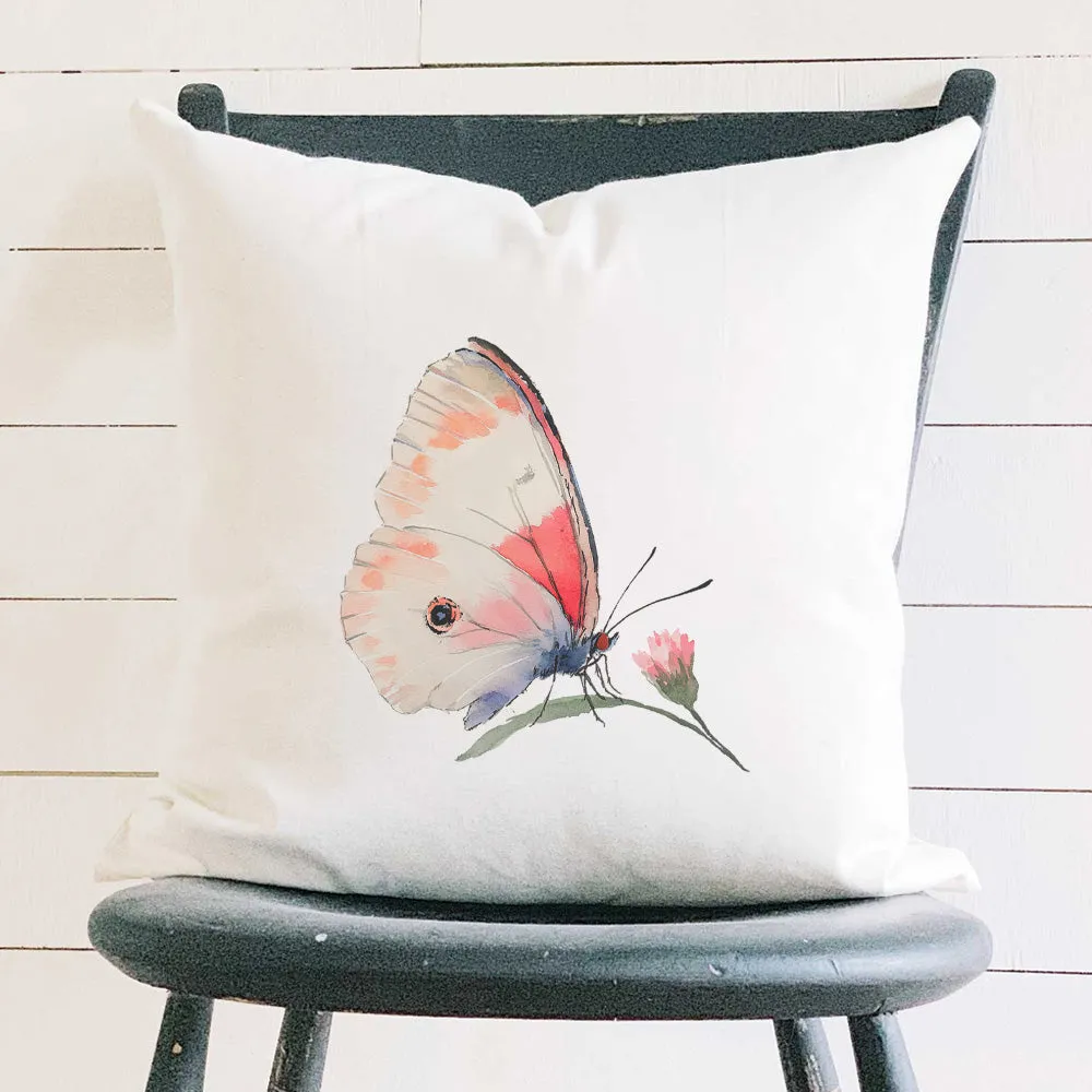Spring Butterfly - Square Canvas Pillow