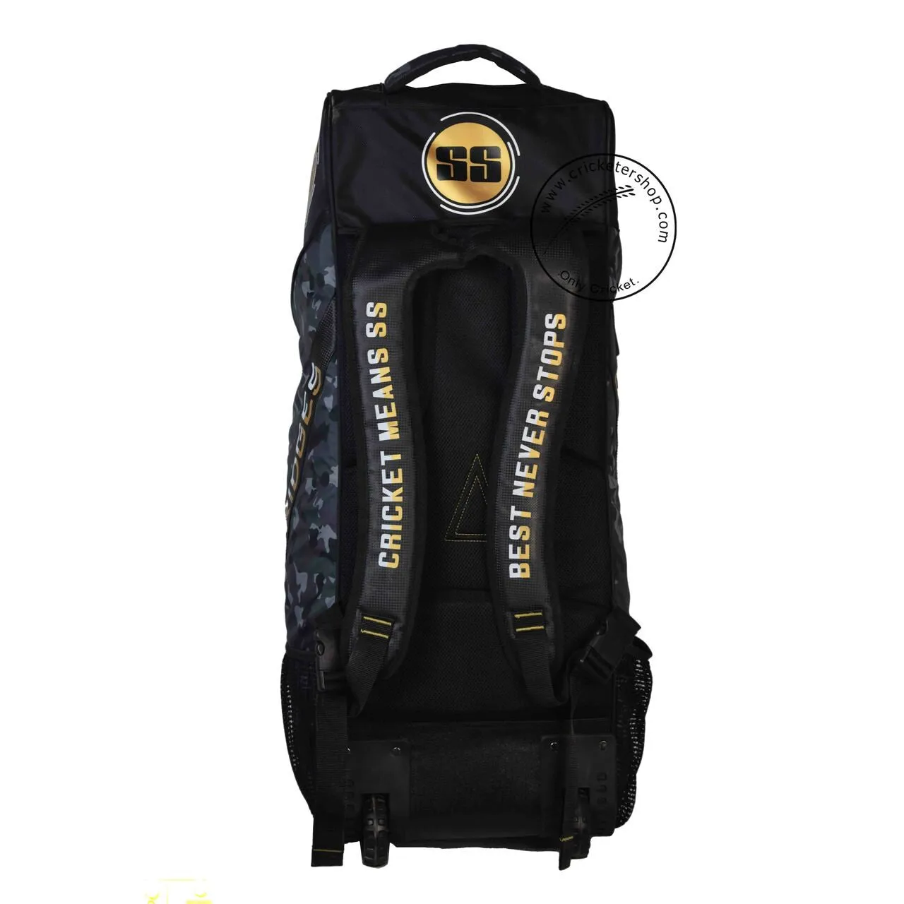 SS Super Select Duffle Cricket Kit Bag With Wheels Camo