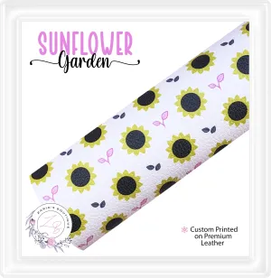⋅ Sunflower Garden ⋅ Premium Custom Vegan Faux Leather