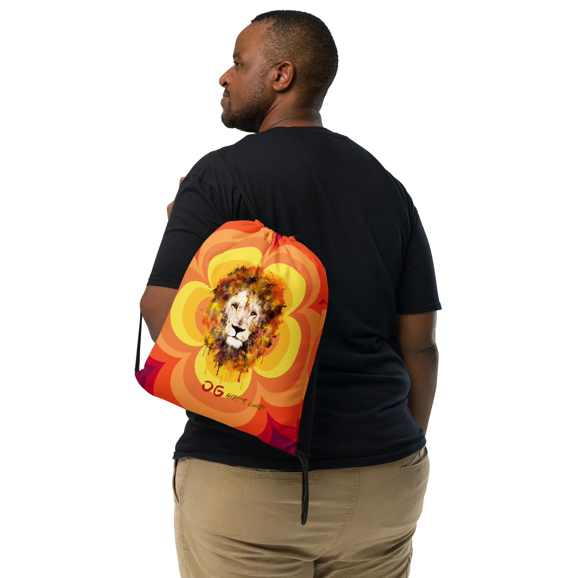 Sunny Flower 2 Drawstring Bag