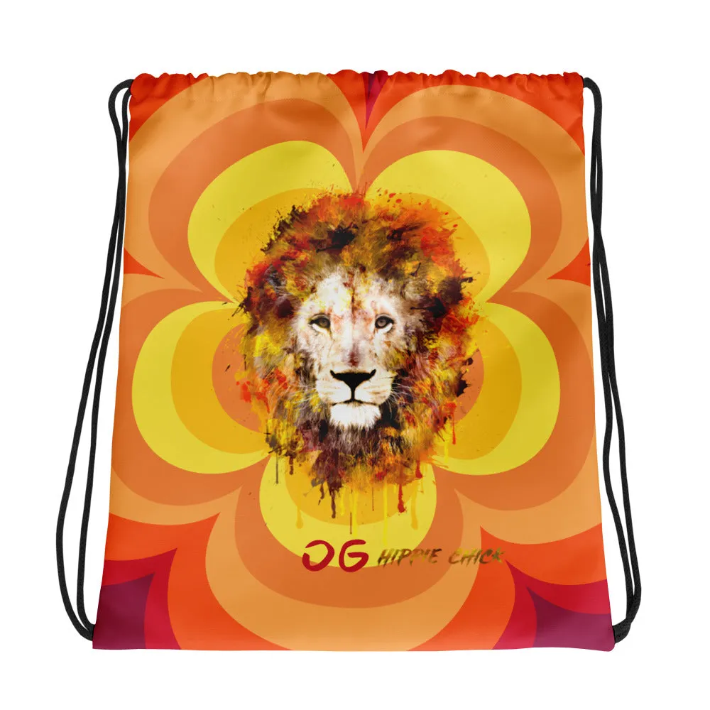 Sunny Flower 2 Drawstring Bag