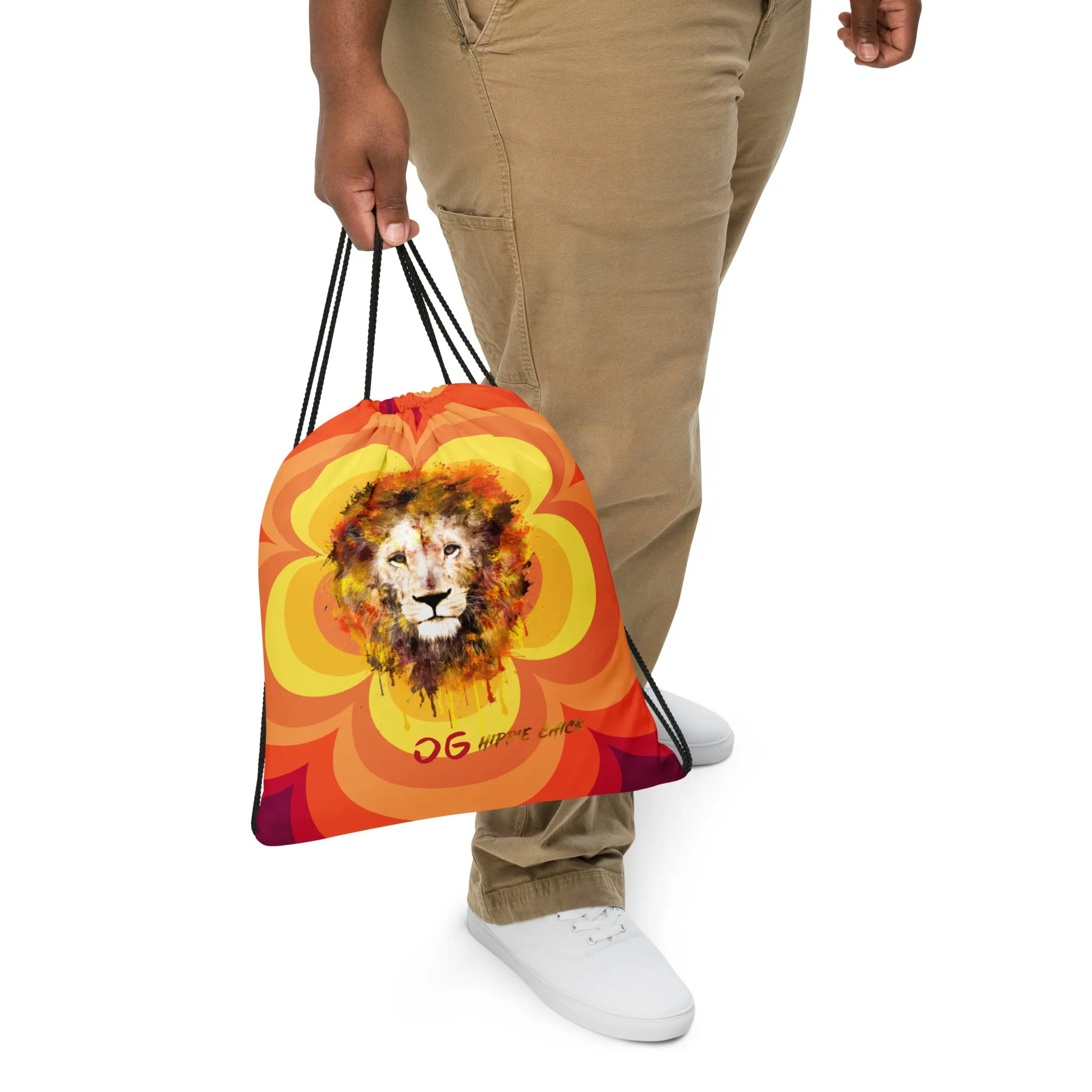 Sunny Flower 2 Drawstring Bag