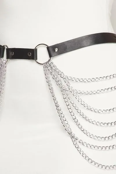Swag Chain Belt - Black -