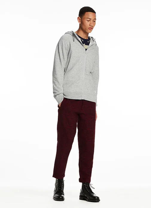 Sweat Zip-Through Hoodie Grey Melange
