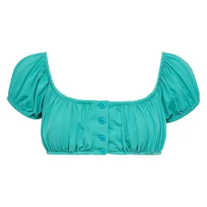 Teal Bandita Bikini Top
