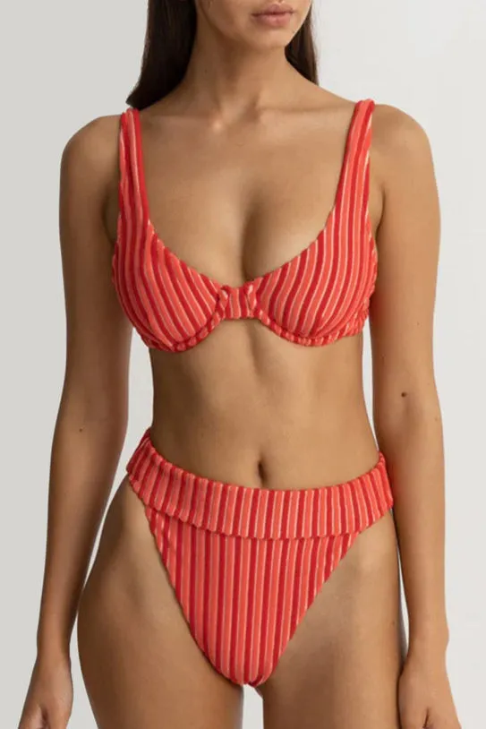 Terry Sands Stripe Underwire Top