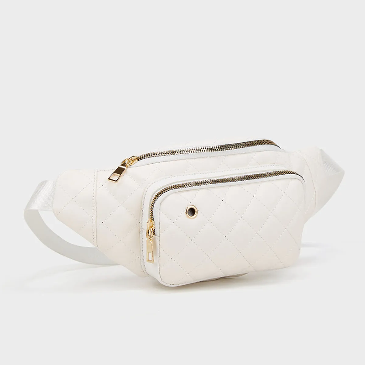 The Amber Bag: Rhombus Pattern Crossbody Waist Bag 3 Colors