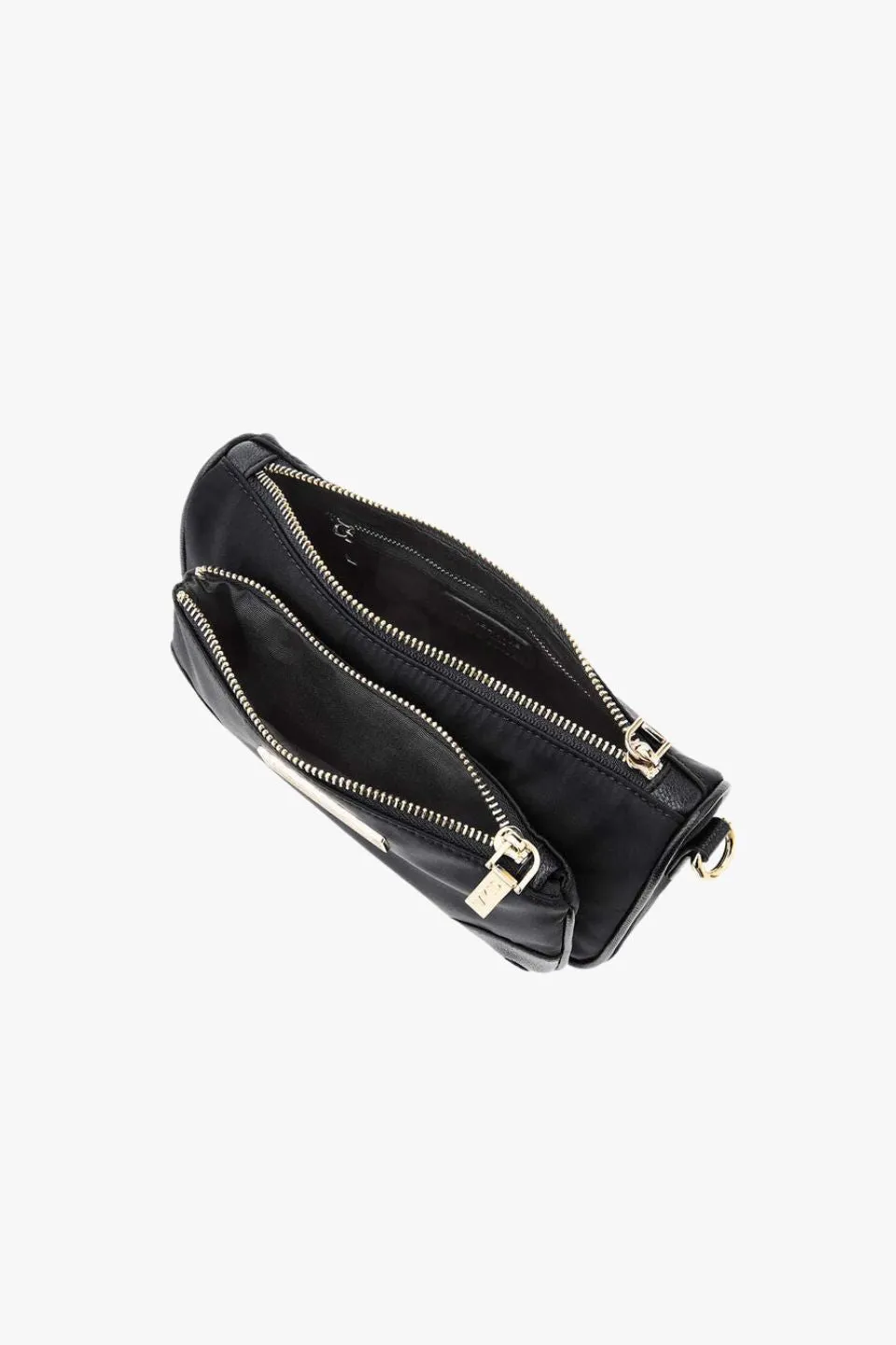 The Hunter Gold Hardware Black Nylon Bag