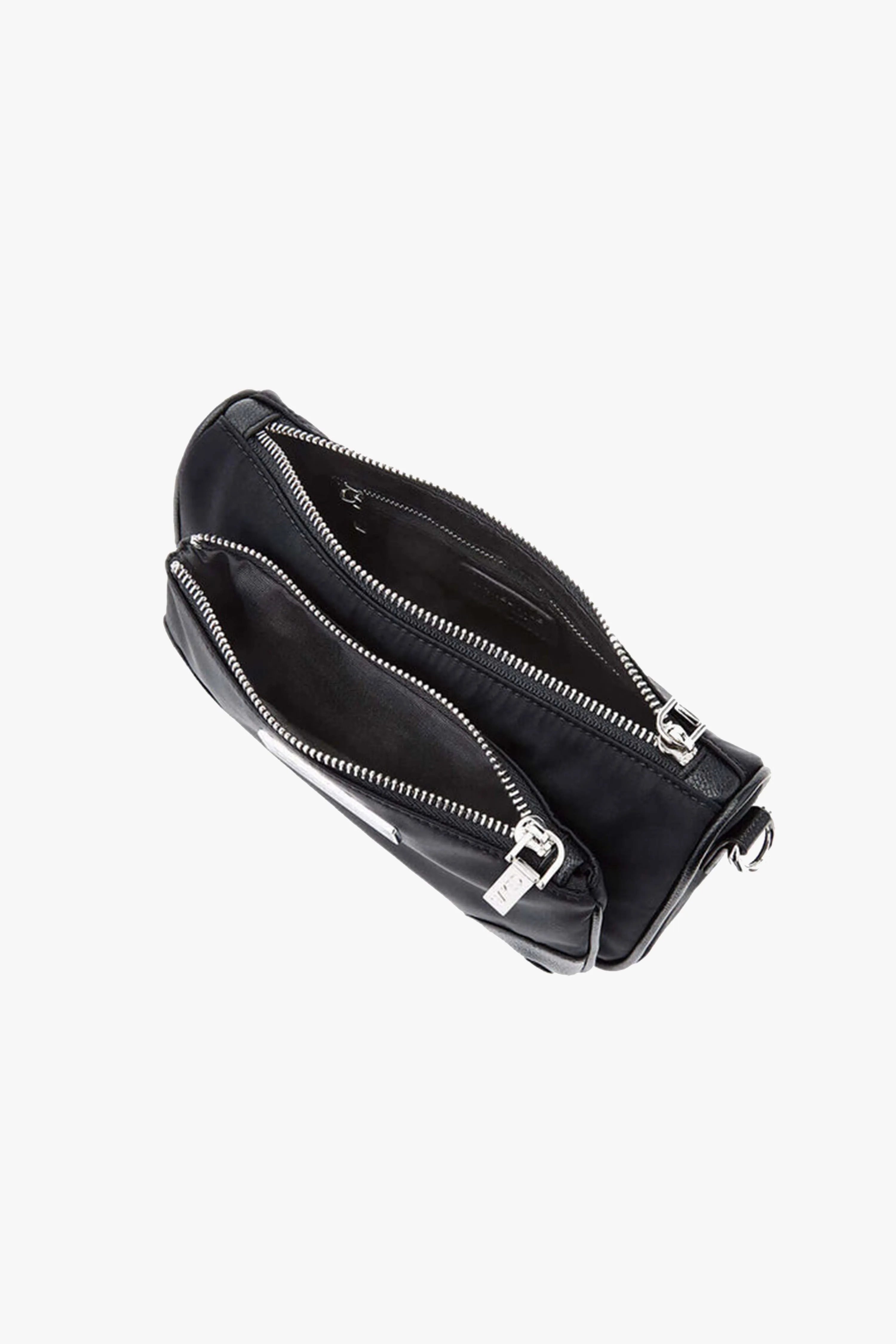 The Hunter Silver Hardware Black Nylon Bag