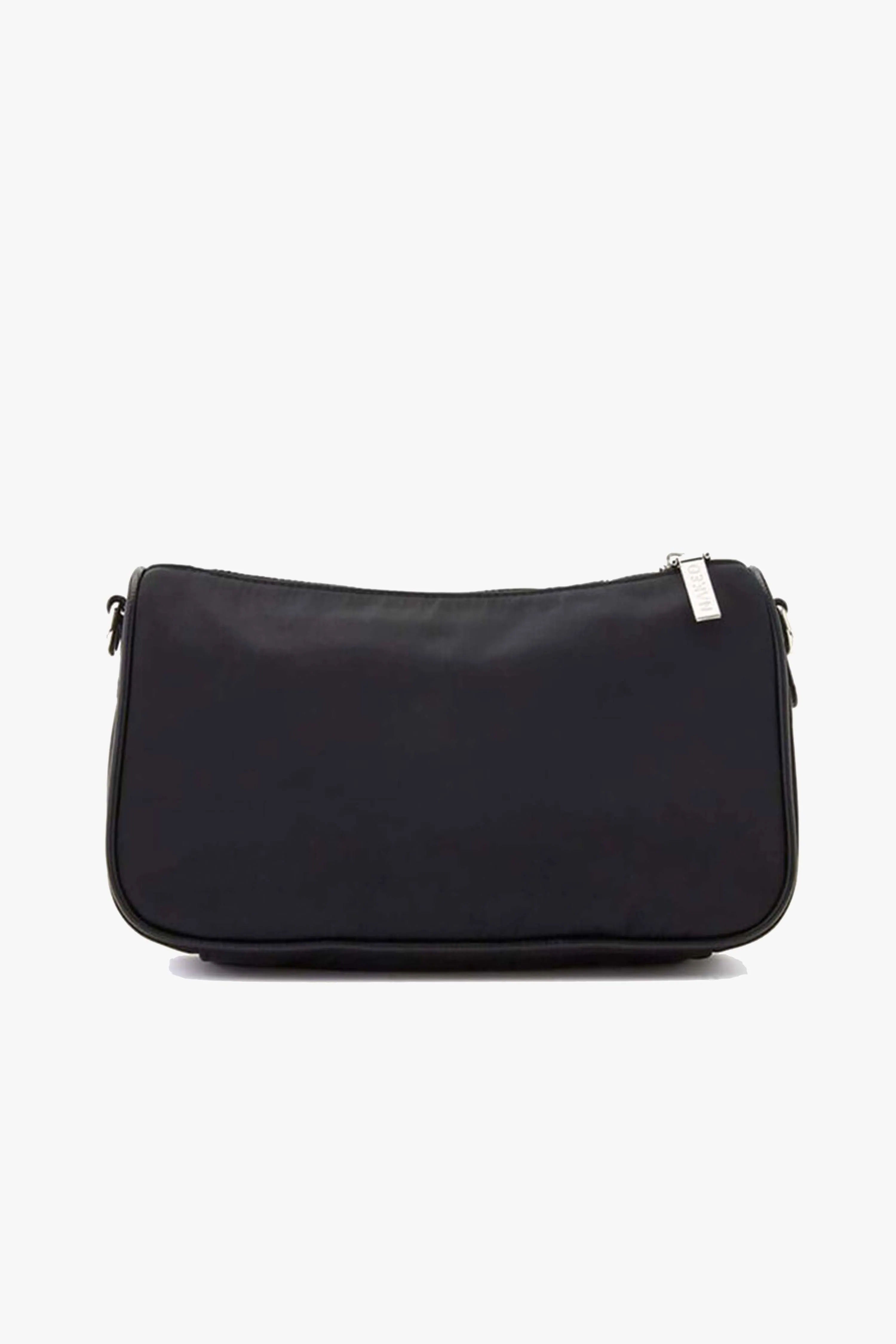 The Hunter Silver Hardware Black Nylon Bag