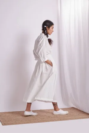 The Plavate I Buzayevo Happy days are here Co- ord Set Cotton White    Daily Collection AW22-38