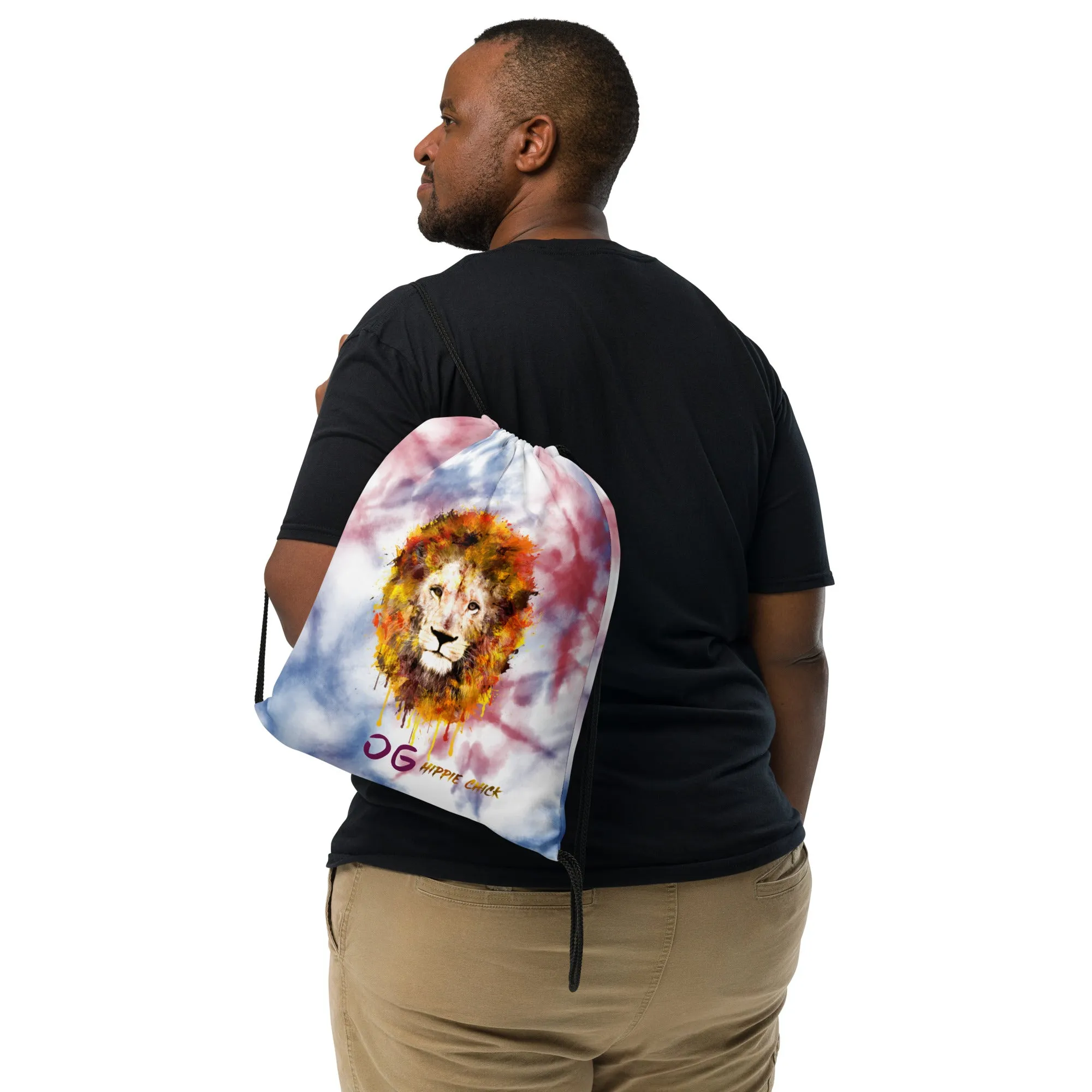Tie Dye Drawstring Bag