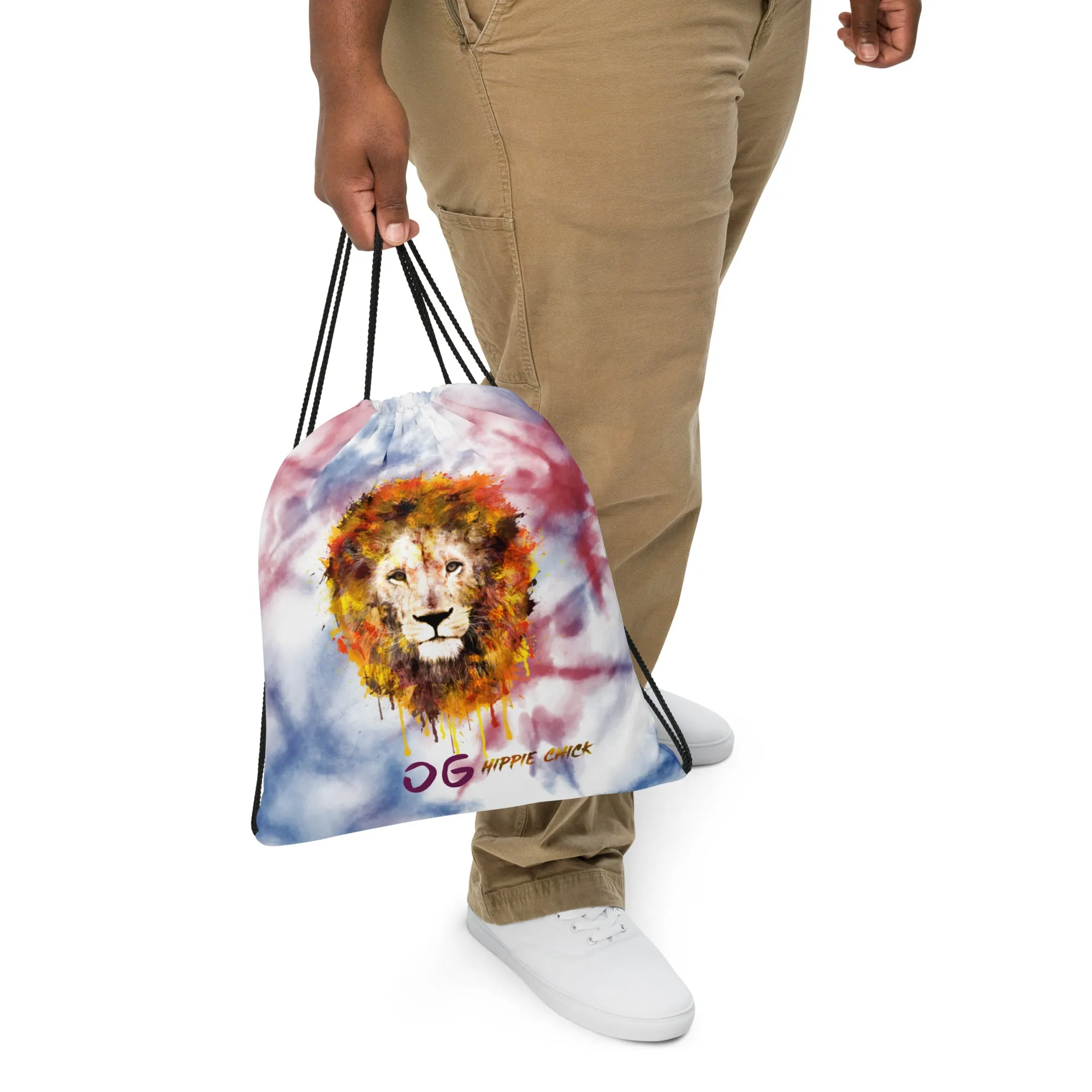 Tie Dye Drawstring Bag