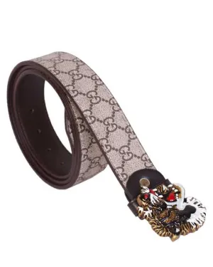 Tiger Buckle Belt Biege