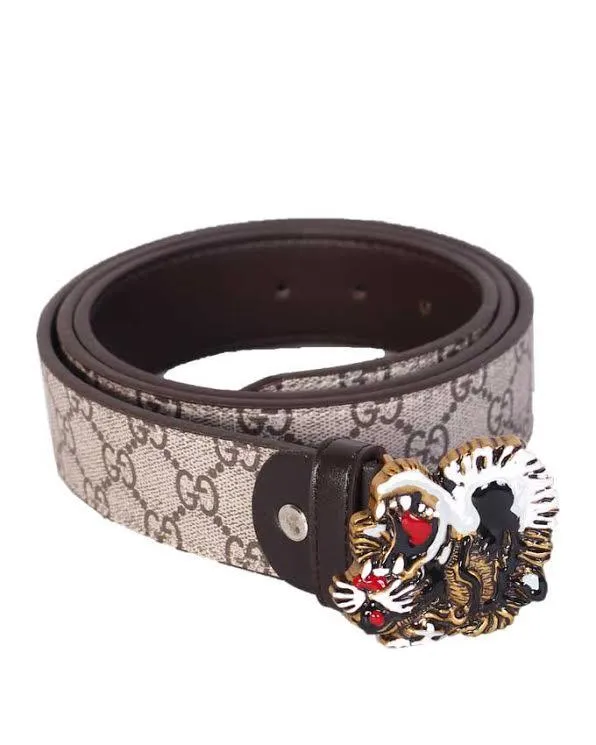 Tiger Buckle Belt Biege