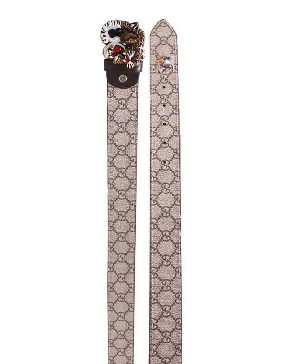 Tiger Buckle Belt Biege