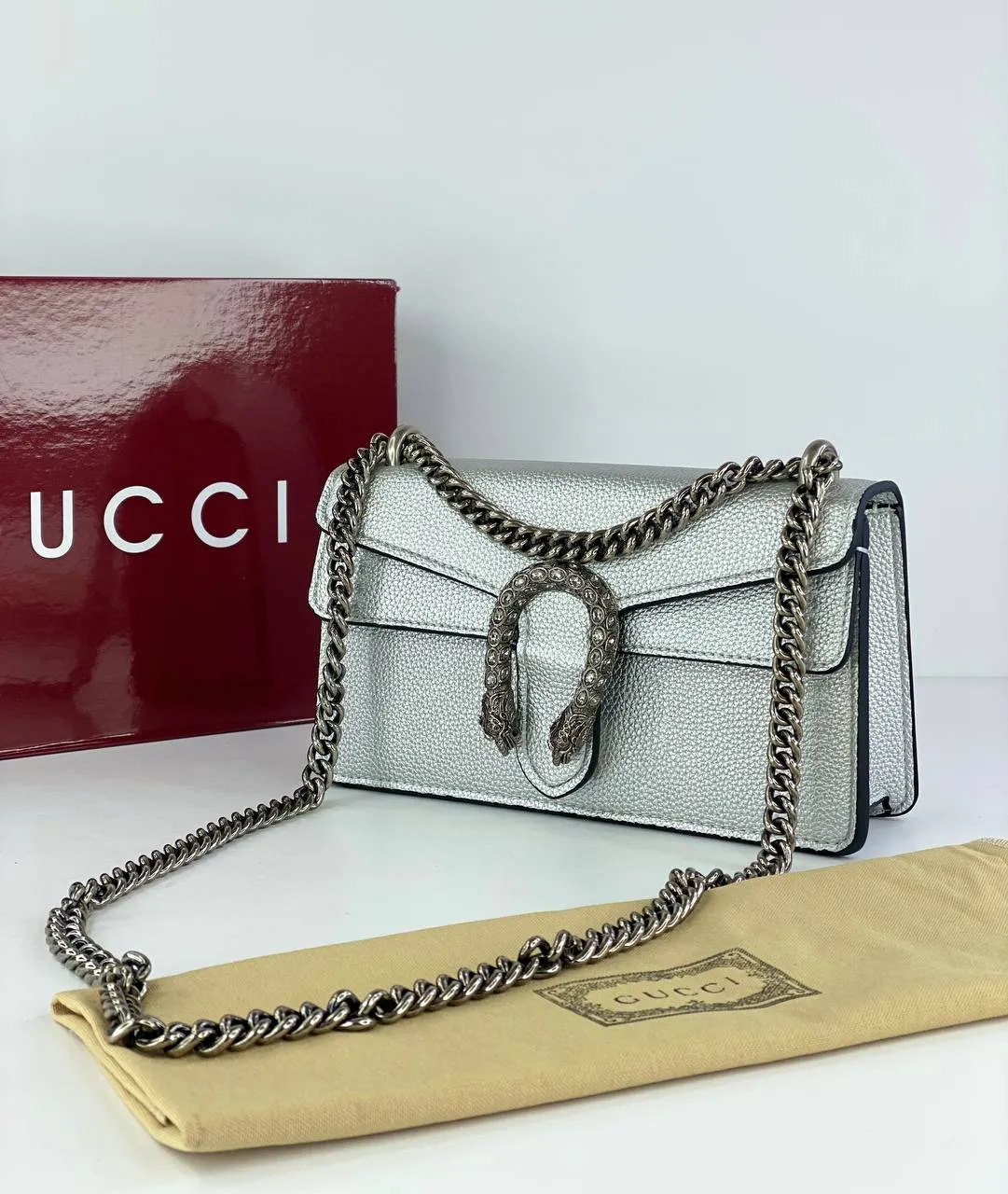 Title (Black Bag): Gucci Dionysus GG Supreme Shoulder Bag