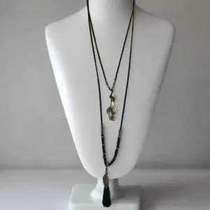 TM. Leather Elements Necklace