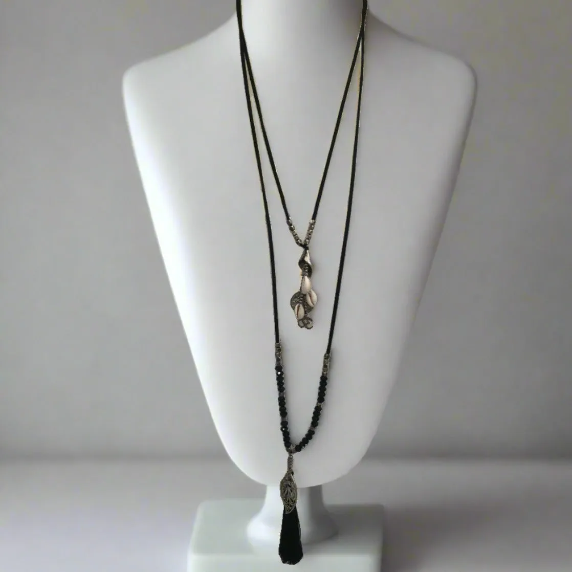 TM. Leather Elements Necklace