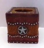 Tooled Star Tissue Box