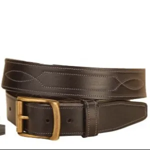 Tory Leather 1.5" Nameplate Belt