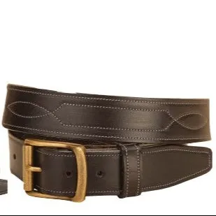 Tory Leather 1.5" Nameplate Belt