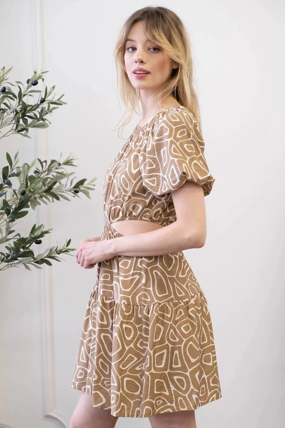 Totally Your Vibe Side Cut Out Mini Dress