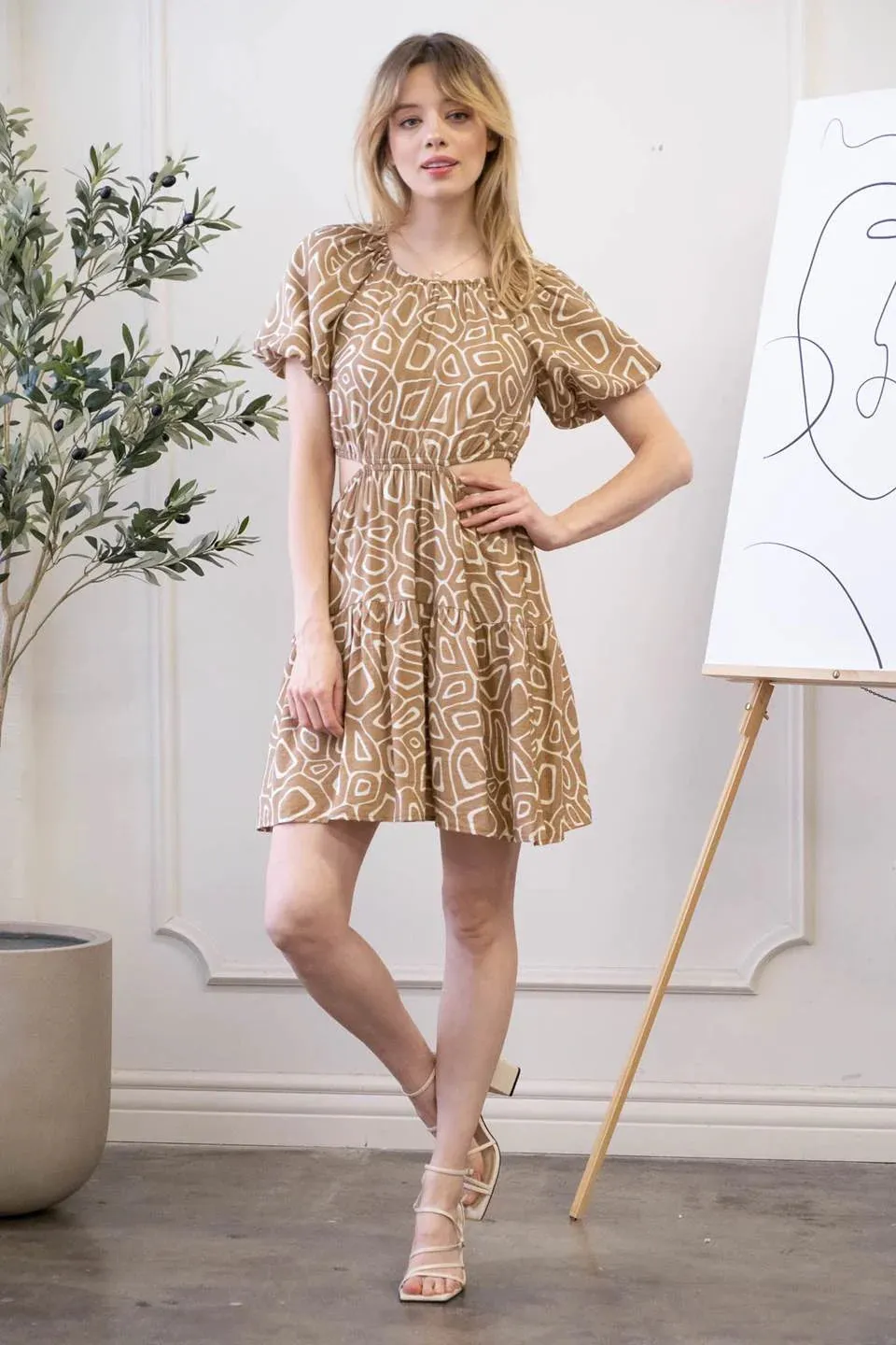 Totally Your Vibe Side Cut Out Mini Dress
