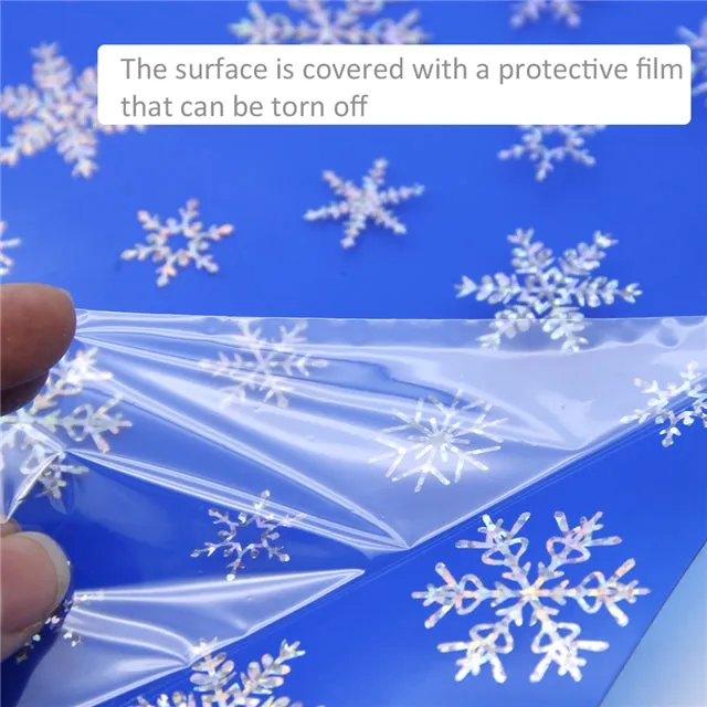 Transparent Hologram Snowflakes ~Christmas Red & Silver Craft Sheets