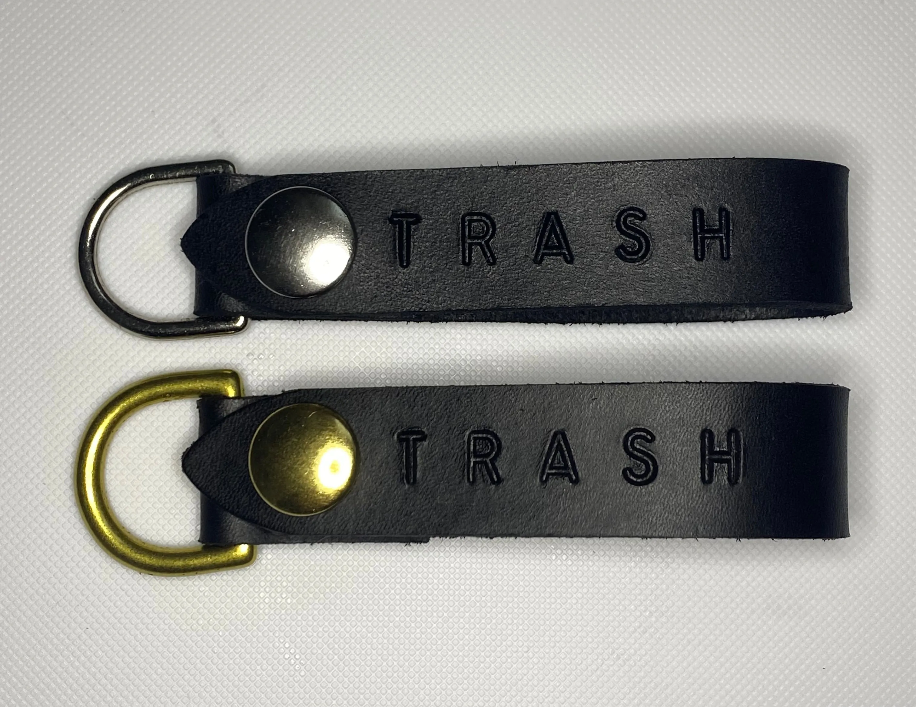 Trash Leather Keychain