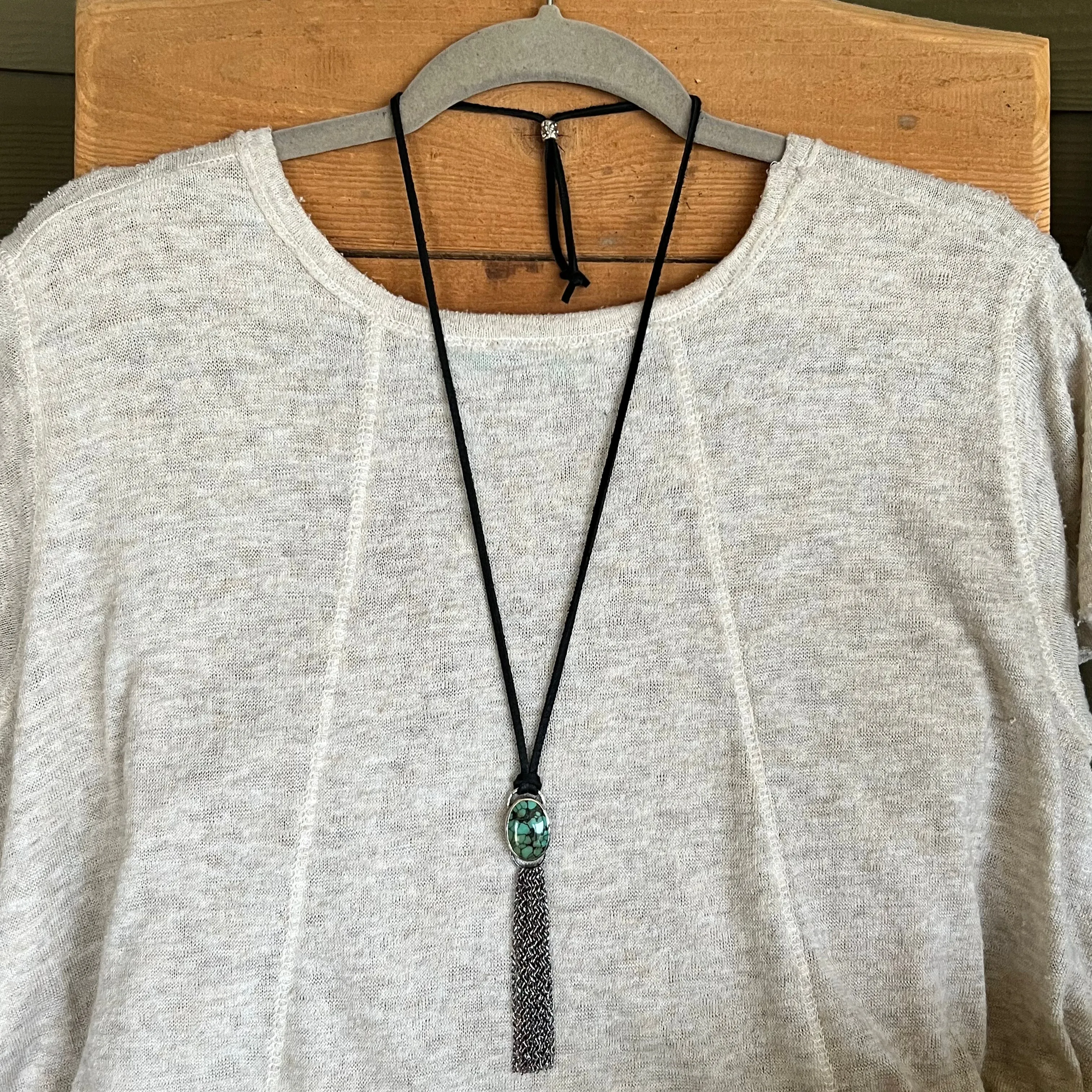 Treasure Mountain Chain Fringe Necklace