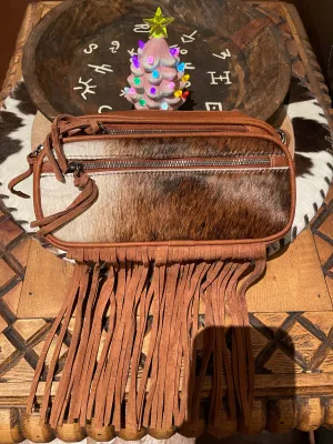 Trinity Ranch cowhide BELT BAG