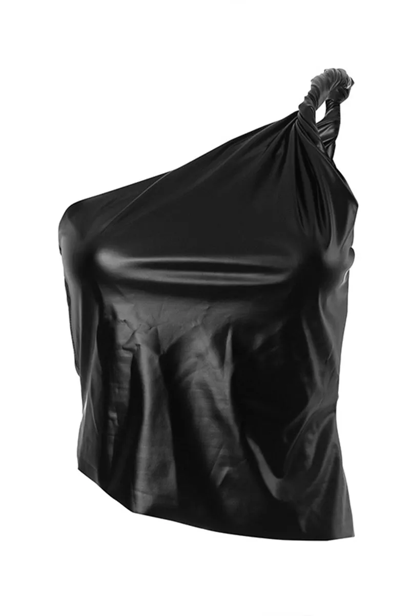 TS3292 Vegan Leather Tank Top