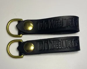 TWT Logo Leather Keychain