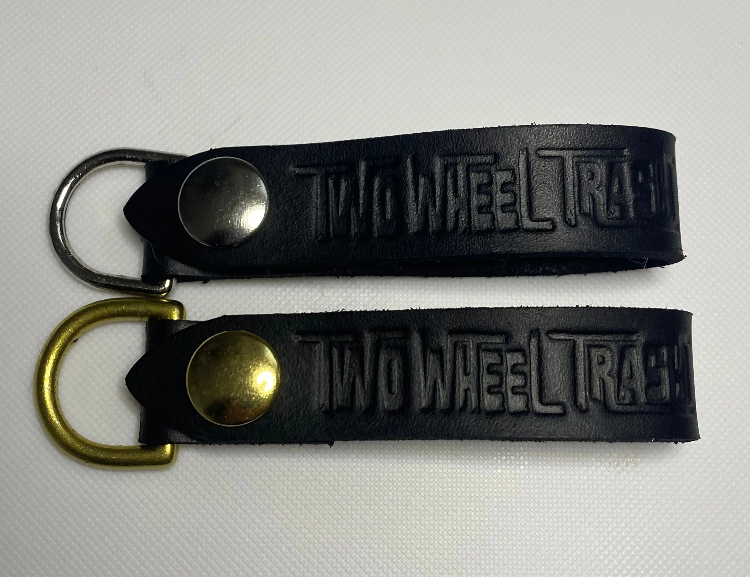 TWT Logo Leather Keychain