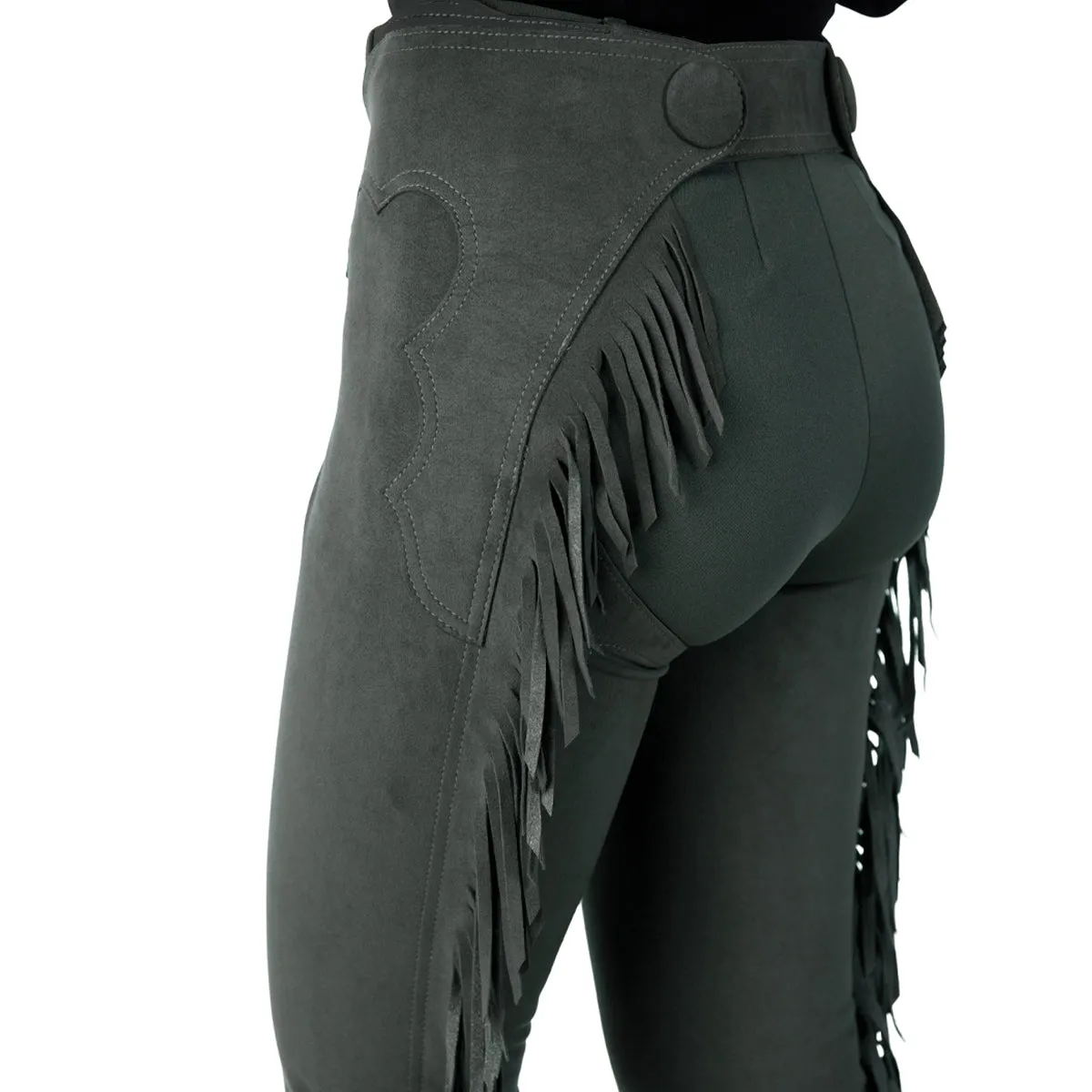 Ultrasuede Fringed Show Chaps
