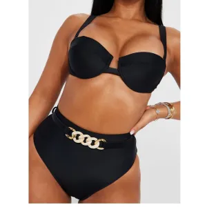 Underwire Black Chain Bikini