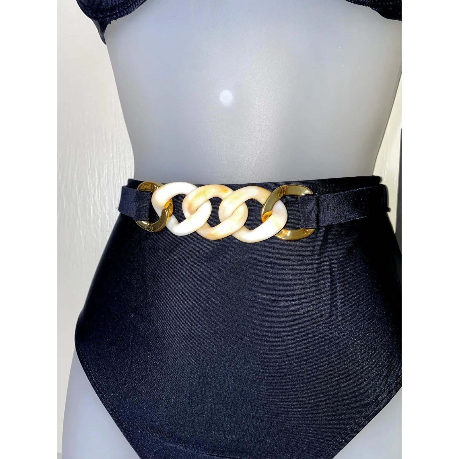 Underwire Black Chain Bikini
