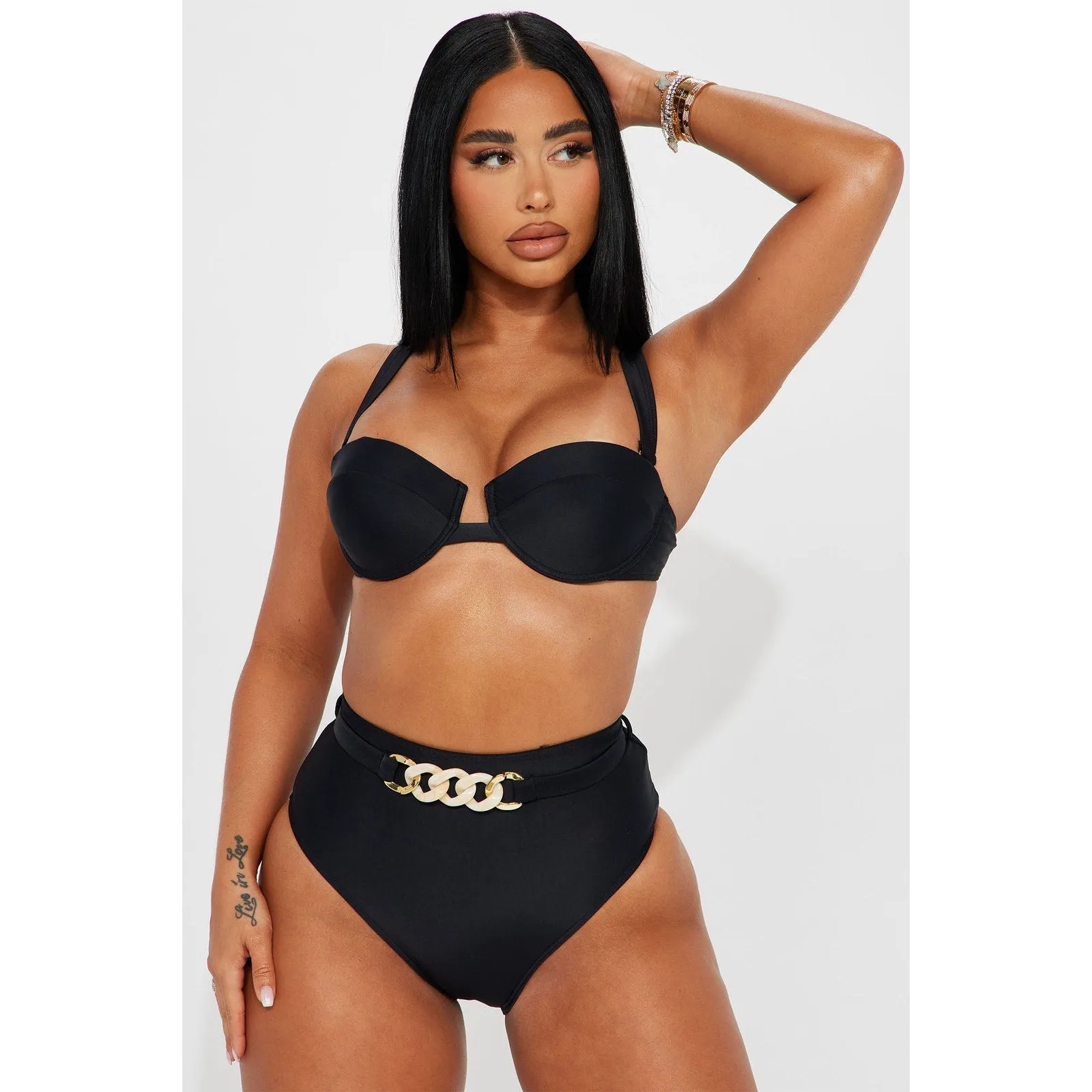 Underwire Black Chain Bikini