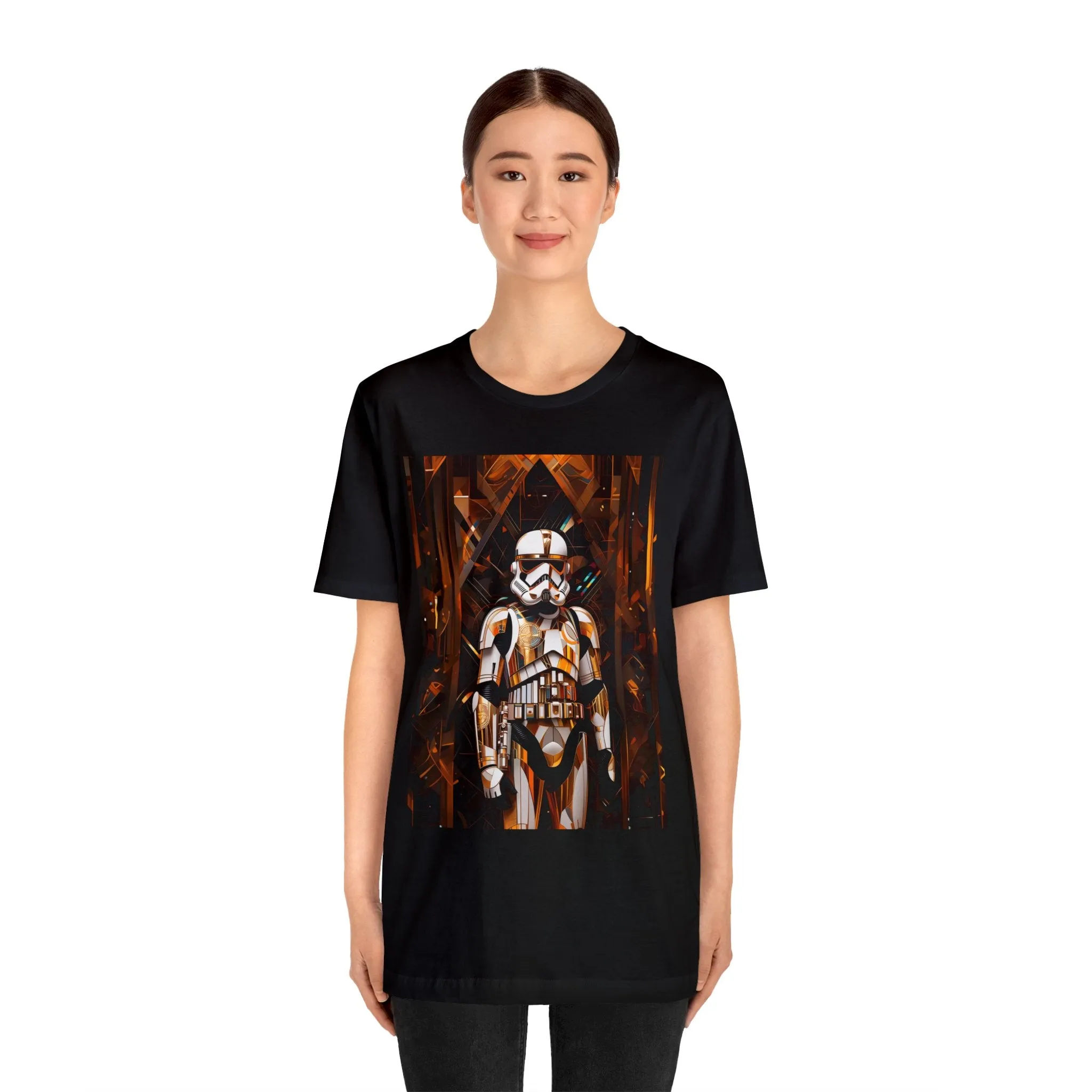 Unisex Jersey Short Sleeve Tee - Storm Trooper Art Deco Style By Frank Lloyd Wright